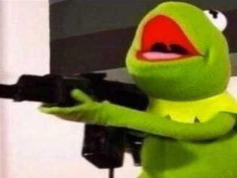 Kermit Holding a Gun